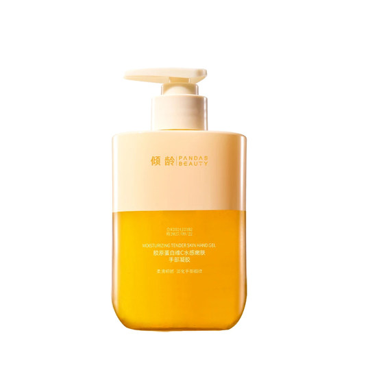 Gel de manos rejuvenecedor con agua y vitamina C, colágeno envejecido, crema de manos hidratante para prevenir la sequedad y la aspereza