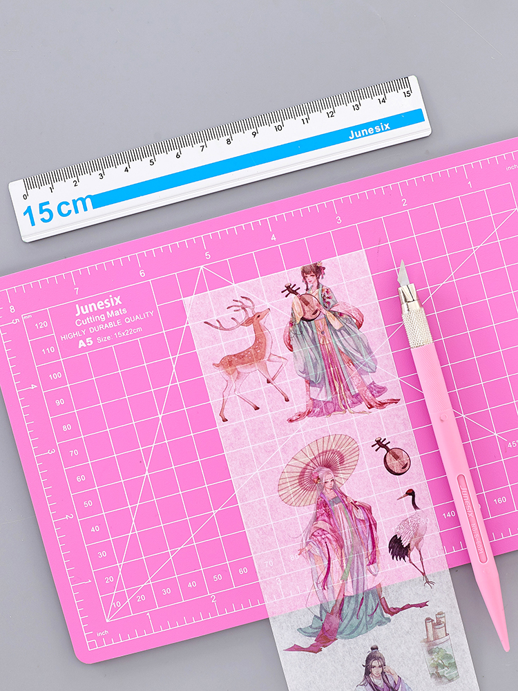 Hand ledger adhesive tape Megonomist cutting knife liner plate suit hand ledger and paper adhesive tape engraving knife rubber stamp base plate durable