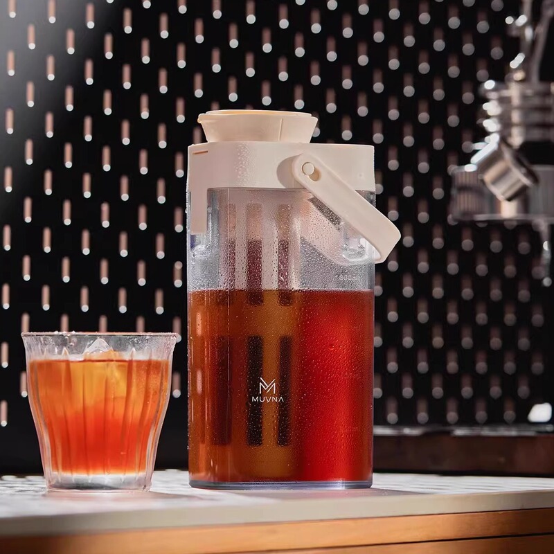 Muvna Coffee Cold Brew Bottle Portable Cold Brew Pot Cold Water Jug Large Capacity Cold Brew Cup Coffee Grinder