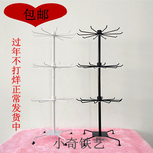 Desktop Rotating Necklace Hand Socks Glove Rack Mobile Phone Protective Case Car Pendant Small Jewelry Display Hanging Shelf Floor