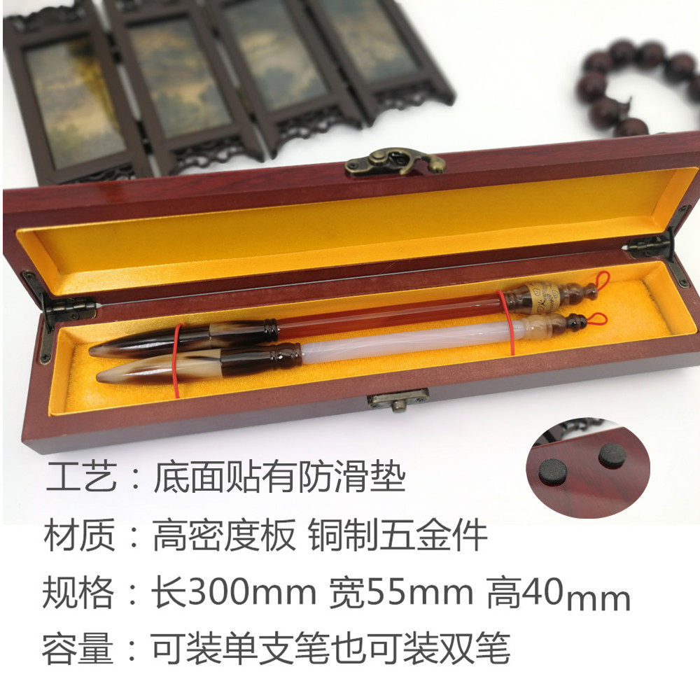 Newborn baby male and female baby fetal brush Rosewood fetal hair collection box on-site production of custom-made gifts and souvenirs