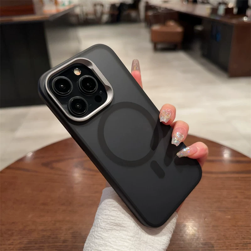 Apple, матовый объектив, совместимый iPhone 15/16, iPhone16 Pro, силиконовый чехол для зарядки, iphone, 14promax, 15promax, защита от падения, деловая версия