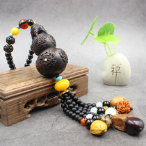  Car pendant peach wood gourd high-end car men and women car pendant Bodhi decoration decoration safety charm