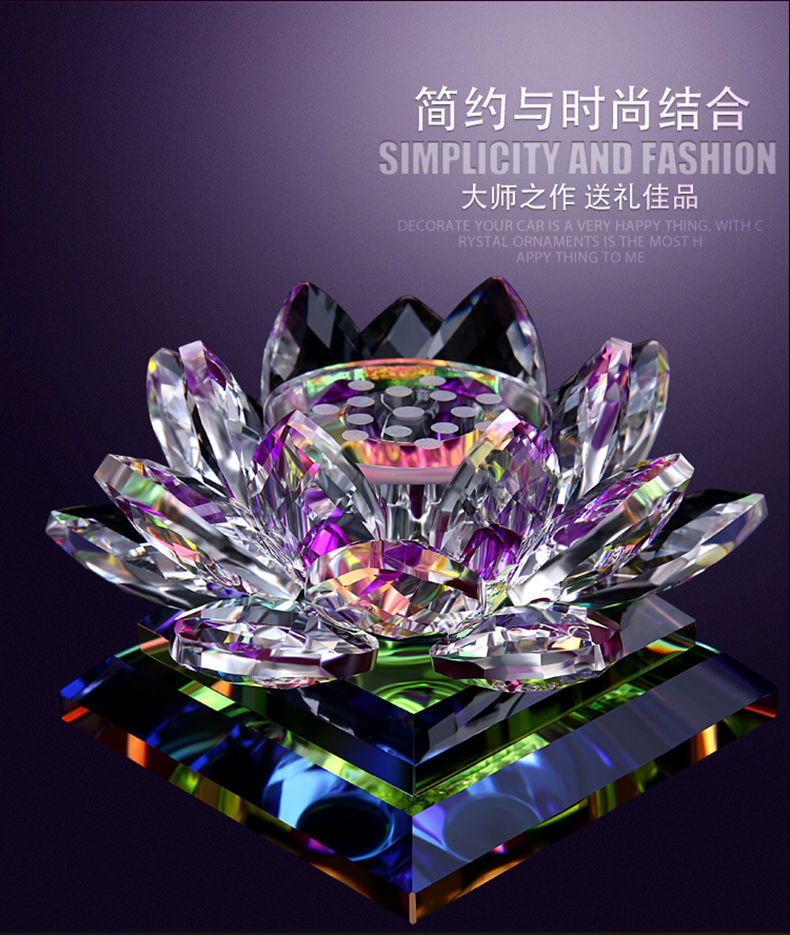 Lotus xe nước hoa ghế pha lê xe nước hoa chai ghế nước hoa xe cung cấp nội thất sáng tạo đồ trang trí xe trang sức trang trí nội thất xe ô tô
