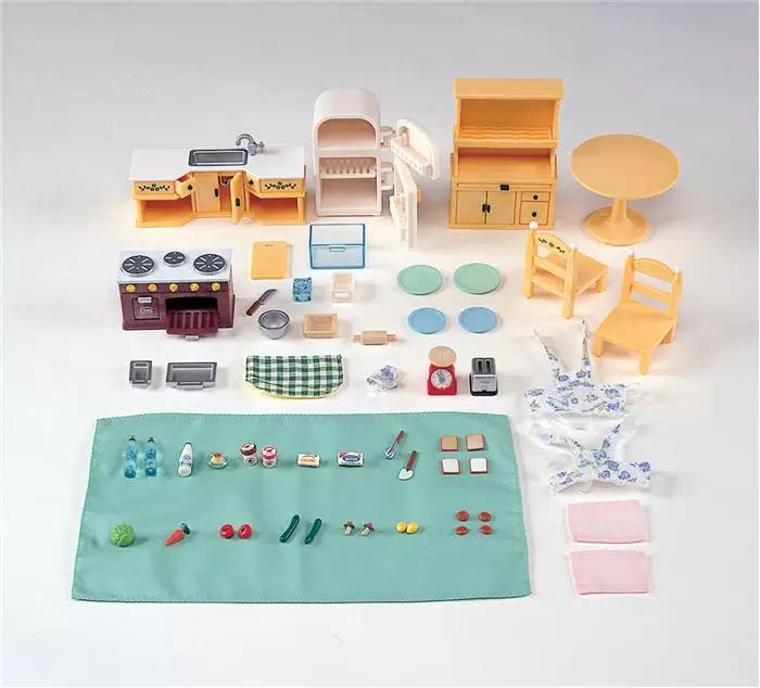 Япония EPOCH Forest Family Toys Sylvanian Families American Kitchen Combination