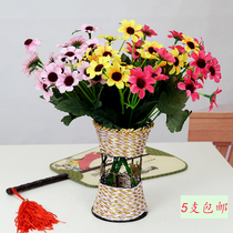 5 Nordic 24 head jumping chrysanthemum daisies multi-head black chrysanthemum fake flower decoration flower silk flower living room flower art