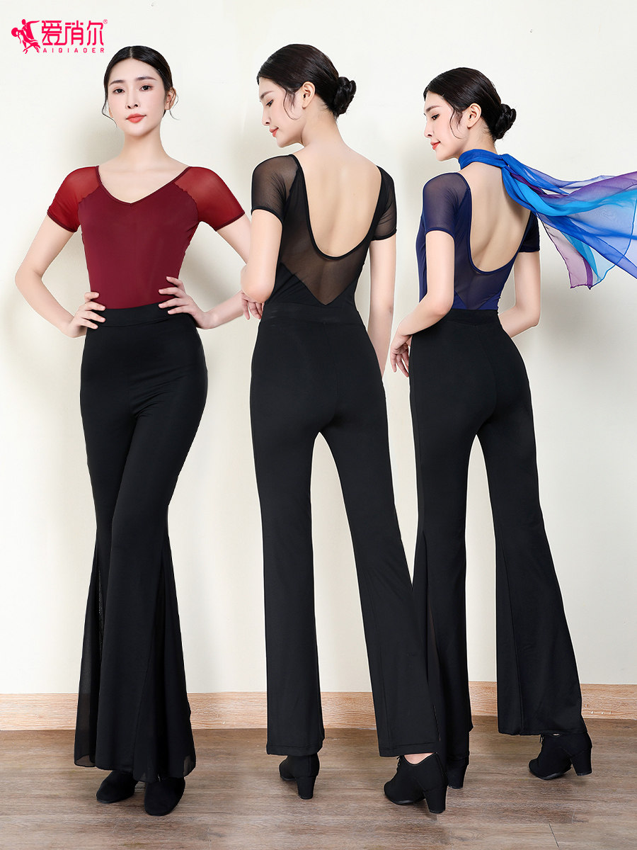 Body training clothing women's high-end spring and autumn suit dance practice clothes temperament body pants body etiquette training clothes
