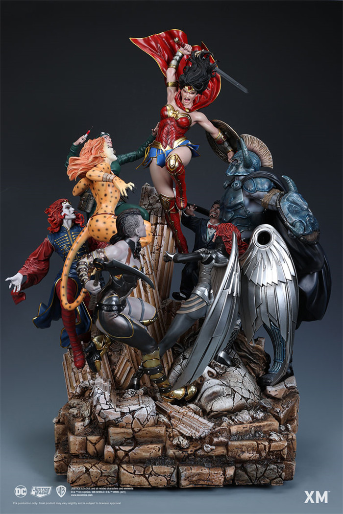 ボーマンダx 美品 XM Studios DC Wonder Woman Courage Full Color Resin Statue In