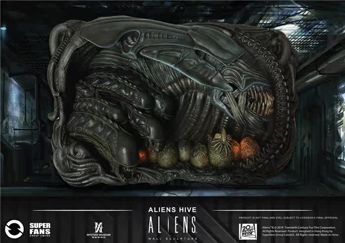 (SOLD)Super Fans CAL1A-04 Alien Lair Aliens Hive Wall Statue