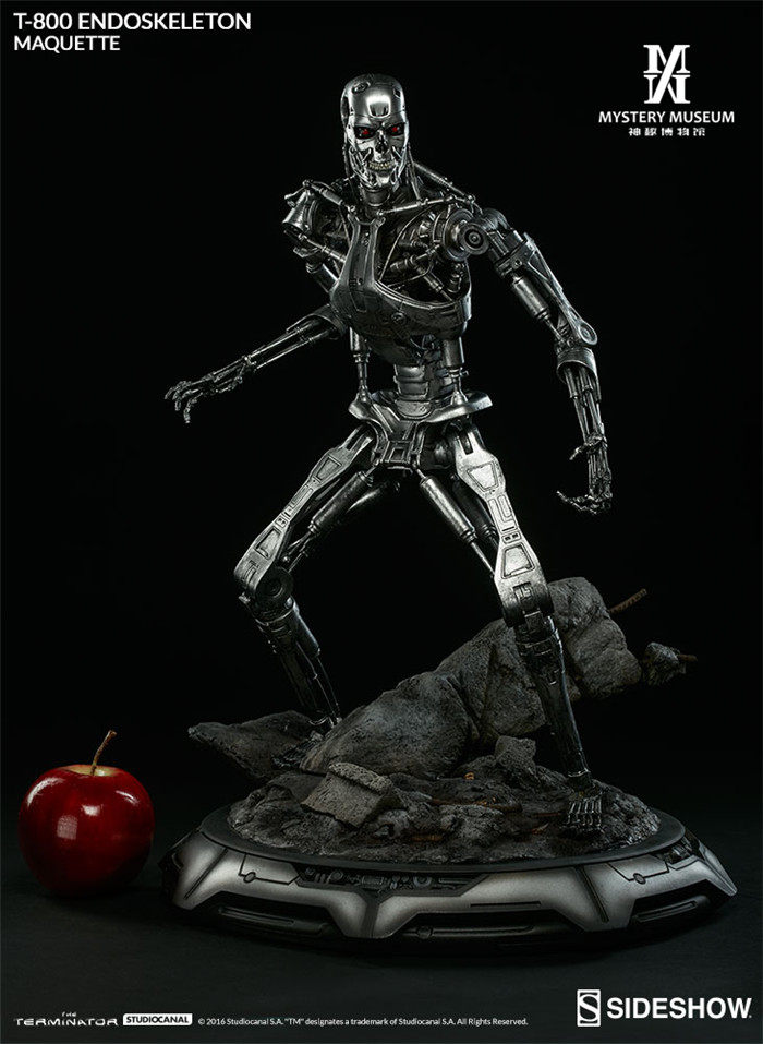 (SOLD) Sideshow Terminator T-800 Endoskeleton MAQUETTE Statue