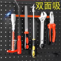 Hardware Containing Cavehole Board Powerful Magnetic Stripe Hanger Strong Magnetic Containing Box Tool Holder Screwdriver Wrench Shelve