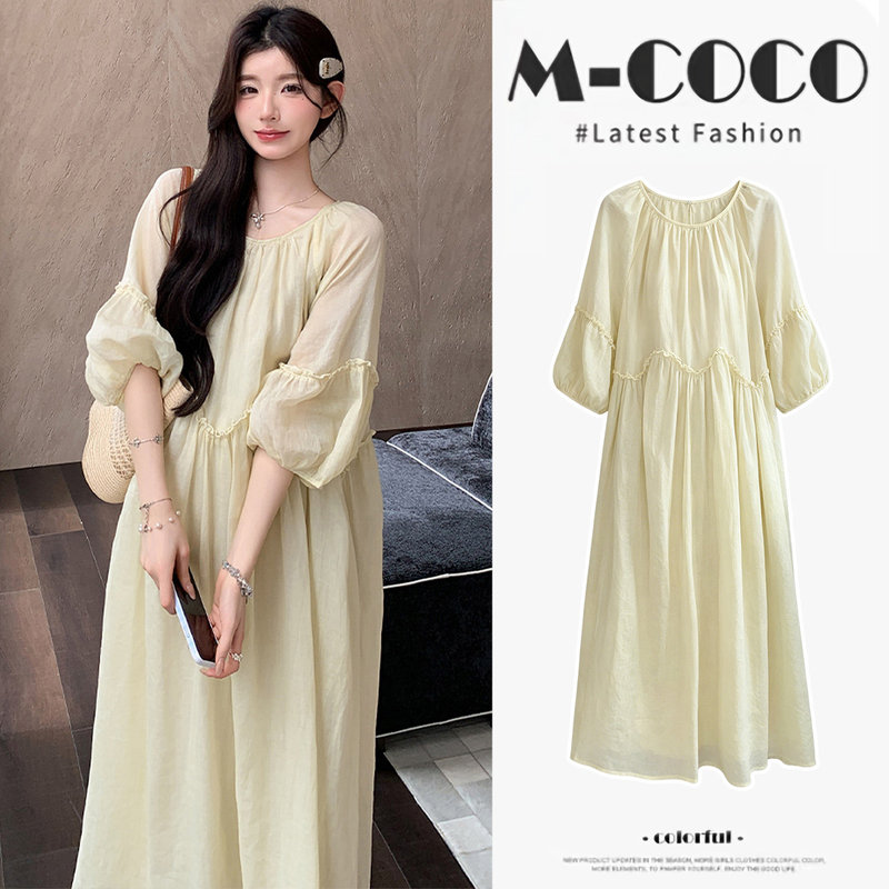 Maternity Dress That Doesn'T Show Pregnancy Lines, 2026 New Style, French-Style Outfit for Pregnant Moms, High-End Chiffon Long Dress, Summer Maternity Dress Maternity Dress That Doesn'T Show Pregnancy Lines, 2026 New Style, French-Style Outfit for Pregnant Moms, High-End Chiffon Long Dress, Summer Maternity Dress