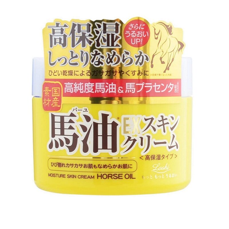 4 bottles made in Japan Hokkaido Horse Oil Cream EX High Moisturizing Moisturizing 100g Face Cream Moisturizing All Skin Type