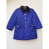 87 old captain short coat blue cotton large coat men with fur territorial waters captain short cotton coat stock old fashioned