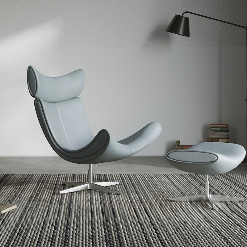 Modern minimalist lounge chair living room sofa chair single lounger lazy sofa balcony snail chair designer furniture