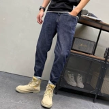 Весенние джинсы, трендовые повседневные брюки, штаны, приталенный комбинезон, коллекция 2021, в американском стиле, с вышивкой, оверсайз