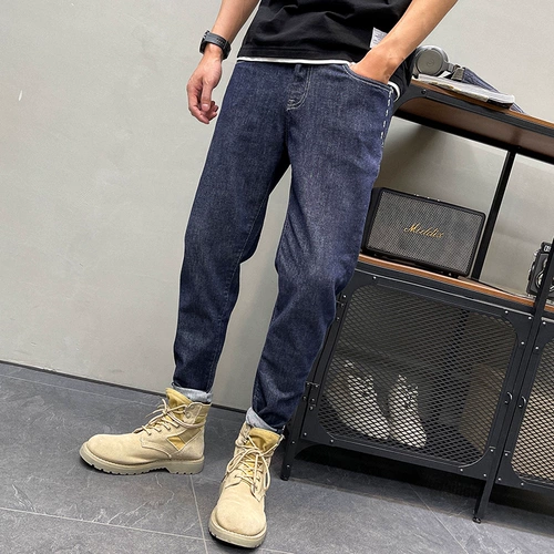 Весенние джинсы, трендовые повседневные брюки, штаны, приталенный комбинезон, коллекция 2021, в американском стиле, с вышивкой, оверсайз