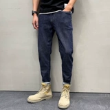 Весенние джинсы, трендовые повседневные брюки, штаны, приталенный комбинезон, коллекция 2021, в американском стиле, с вышивкой, оверсайз