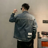 Демисезонная ретро джинсовая универсальная куртка для отдыха, свободный крой, в американском стиле, в корейском стиле