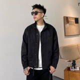 Тонкая мужская куртка для отдыха, осенняя, свободный крой, в американском стиле, облегающий крой