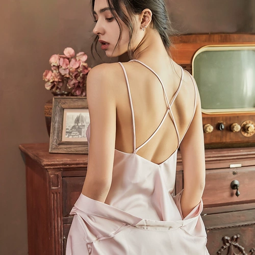 Пижама, шелковая тонкая осенняя сексуальная юбка, городской стиль, популярно в интернете, премиум класс