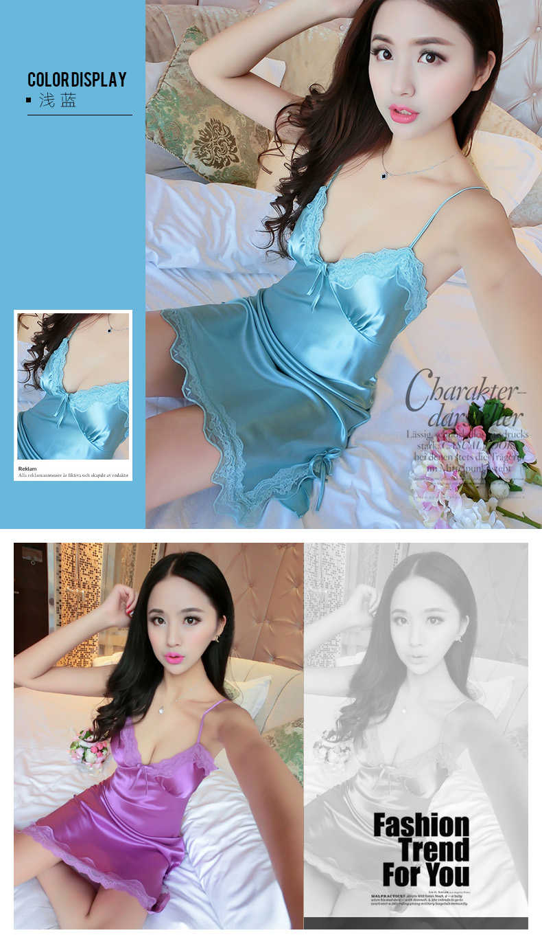 Đồ ngủ gợi cảm treo váy ngủ nữ Xia Sao đồ lót gợi cảm cỡ lớn phục vụ nhà lụa ngọt ngào không tay váy lụa băng đầm ngủ dễ thương hàn quốc