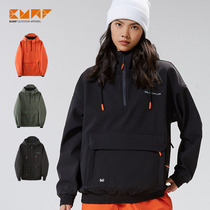 (2021 New) BUMP ski suit men and women with niche double veneer waterproof sweater warm top