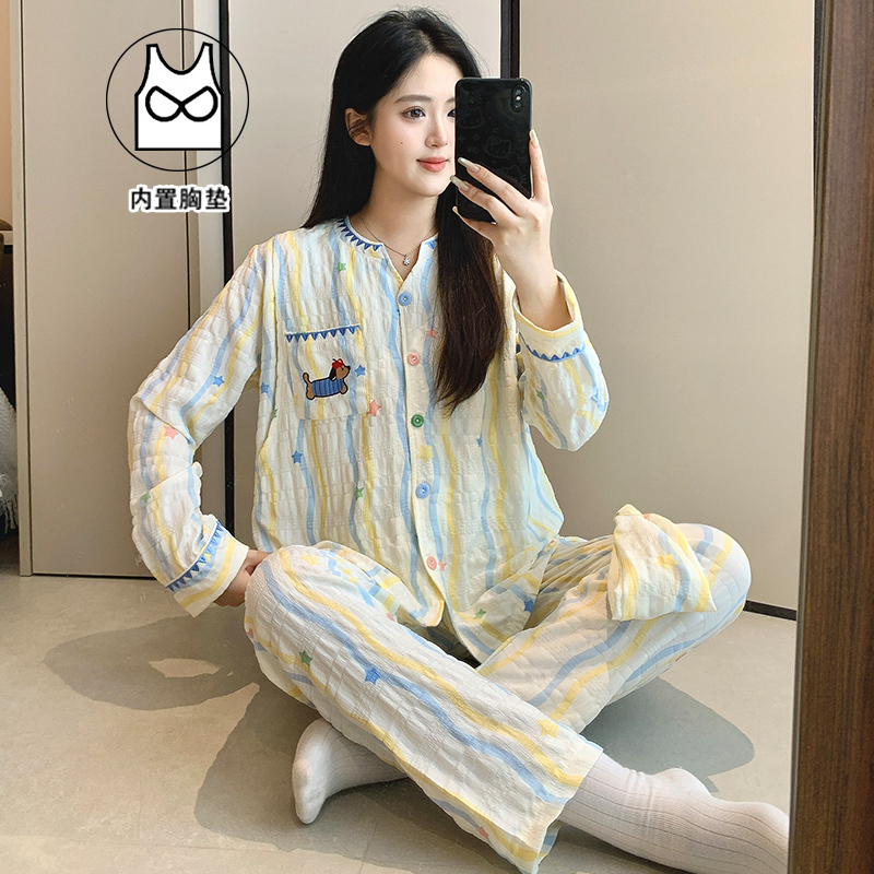 Summer Cloud Cotton Dachshund Dog Maternity Pajamas Postpartum Maternity Sleepwear Loose Nursing Loungewear Summer Thin Style