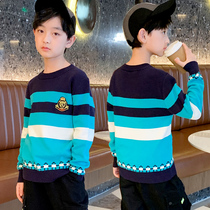 Boys Autumn Sweater children spring and autumn knitwear 2021 New middle children autumn and winter pullover sweater tide sweater