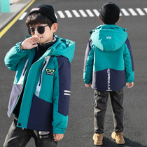Boys winter clothes childrens three-in-one coat 2021 new children autumn and winter boys thick Foreign cotton padded
