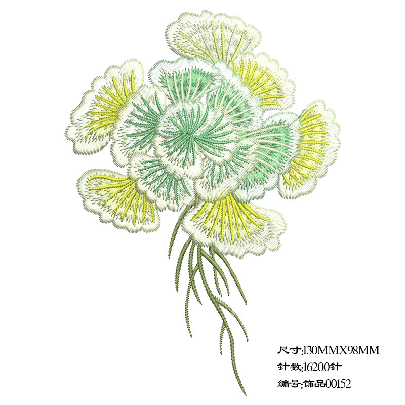 JEF home embroidery machine 2020 fox computer embroidered plate-making plate beating with EMB format source file ready-made version