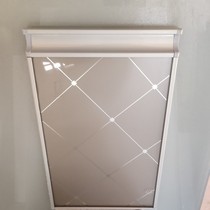 Cabinet door Dingding made crystal steel adhesive film Baking Varnish Board Aluminum Alloy Stainless Steel Hinges Steel Culinary Cabinet Door door panel Custom European style