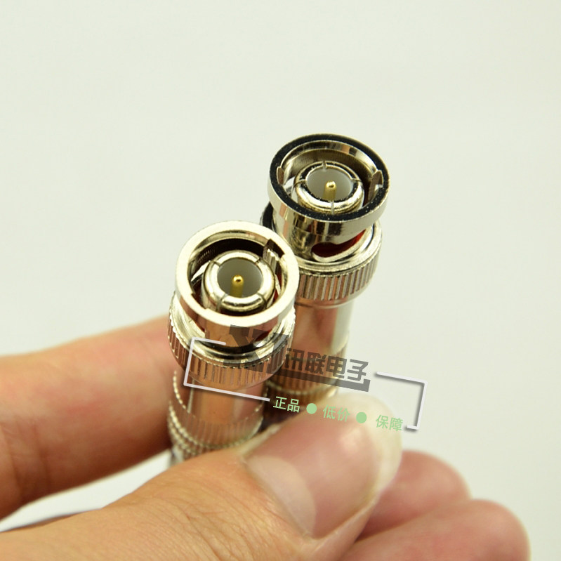 Welded BNC connector High temperature surveillance video plug camera connector q9 closed coaxial cable head