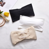 Шелковое нескользящое нижнее белье, майка пуш-ап, бюстгальтер пуш-ап, тонкий бюстгальтер без косточек, красивая спина, открытые плечи