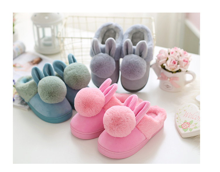 Pantoufles enfants en suède pour hiver - semelle plastique - Ref 986547 Image 25