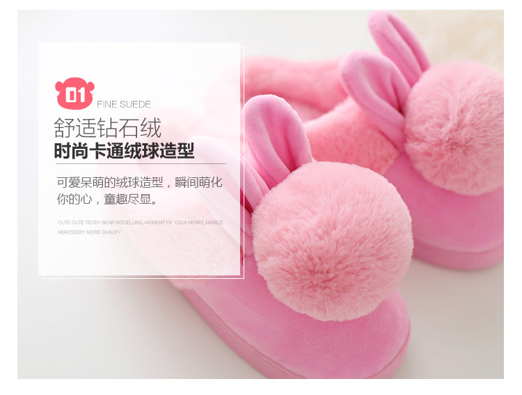 Pantoufles enfants en suède pour hiver - semelle plastique - Ref 986547 Image 15