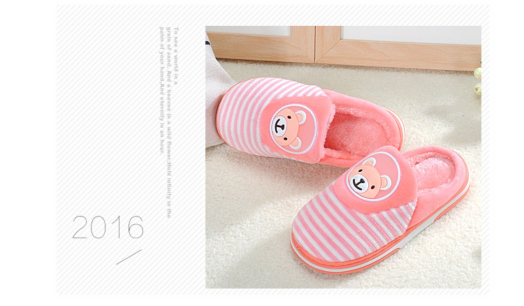 Pantoufles enfants en suède pour hiver - semelle plastique - Ref 1007514 Image 47