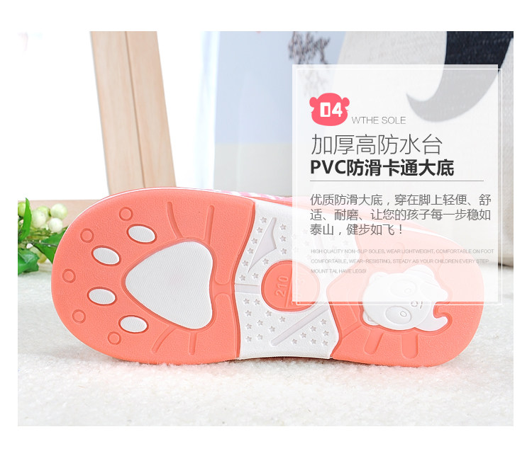 Pantoufles enfants en suède pour hiver - semelle plastique - Ref 1007514 Image 41