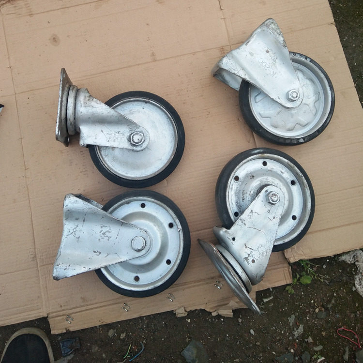 Imported Japanese second-hand caster mute caster rubber wheel Vientiane wheel physical shooting 4 weight 14 8k