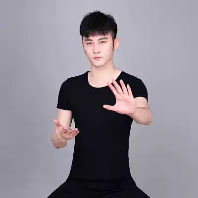 Dance practice suit men's student shape suit adult large size long sleeve short sleeve shirt pants modern dance Latin dance