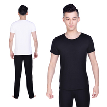  Dance pants practice clothing slim and thin drawstring feet black summer mens straight dance pants body dance pants