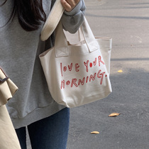 Japanese handbag Bento bag lunch box tote bag Canvas rice bag Portable rice bag Bento bag Hand-carried cloth bag