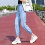 Шелковые спортивные джинсы, летние тонкие штаны для отдыха, средство от комаров, москитная лампа, фонарь, подходит для подростков