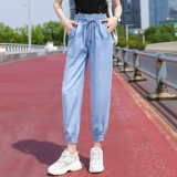 Шелковые спортивные джинсы, летние тонкие штаны для отдыха, средство от комаров, москитная лампа, фонарь, подходит для подростков