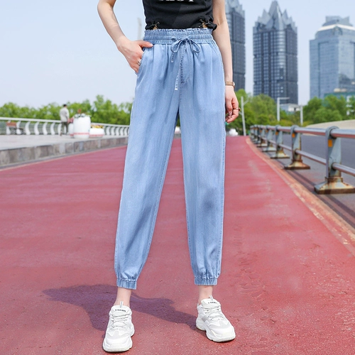 Шелковые спортивные джинсы, летние тонкие штаны для отдыха, средство от комаров, москитная лампа, фонарь, подходит для подростков