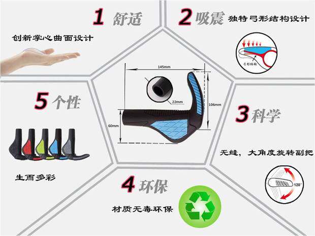 Poignées de vélo EASYDO - Ref 2351864 Image 4