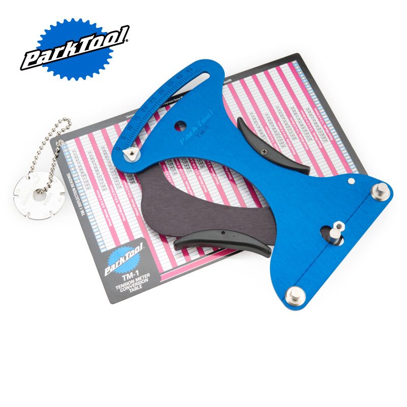 parktool bike wheel set spokes tensiometer wheel set steel wire tightness tester TM-1