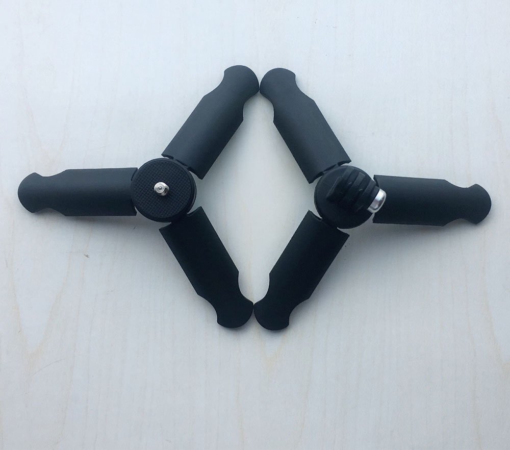 Mobile desktop tripod LED photography lamp hero4 5 6 motion camera portable handle triangle bracket