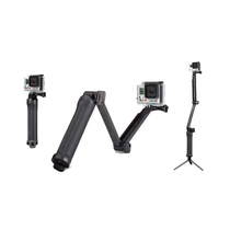 GoPro accessories three-fold adjustment arm Hero4 3 3-way three-to-bracket handle tripod self-slapping bar