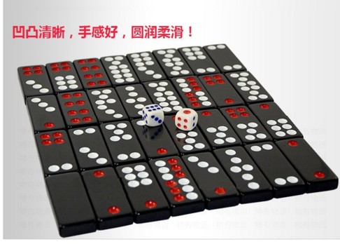 Vua Pai Gow Pai Gow Pai Gow Dominoes Dominoes Home Đẩy Kings Pai Gow Mahjong Nhỏ xương đen Row - Các lớp học Mạt chược / Cờ vua / giáo dục bộ cờ vua gỗ cao cấp